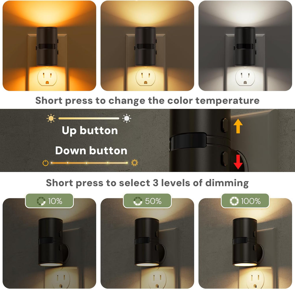 L LOHAS LED Motion Sensor Night Light, Mini Motion Activated Night Lights Plug into Wall, Rotating Motion Sensor Light Indoor…