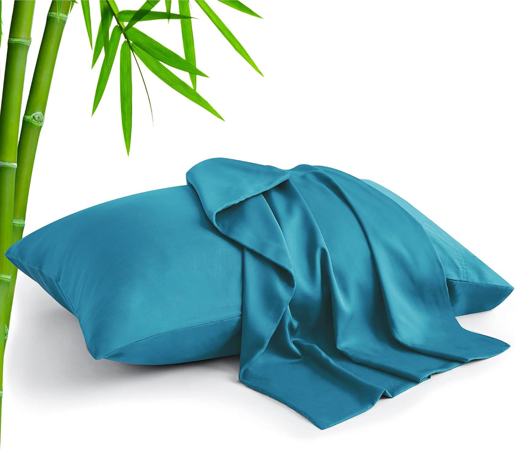 Bedelite Pillow Cases Queen Size Set of 2, Rayon Derived from Bamboo, Cooling Pillow Cases for Hot Sleepers & Night Sweats, Breathable and…
