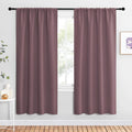 NICETOWN Dry Rose Blackout Curtains for Living Room - Triple Weave Home Decoration Thermal Insulated Solid Rod Pocket Blackout Drapes for…