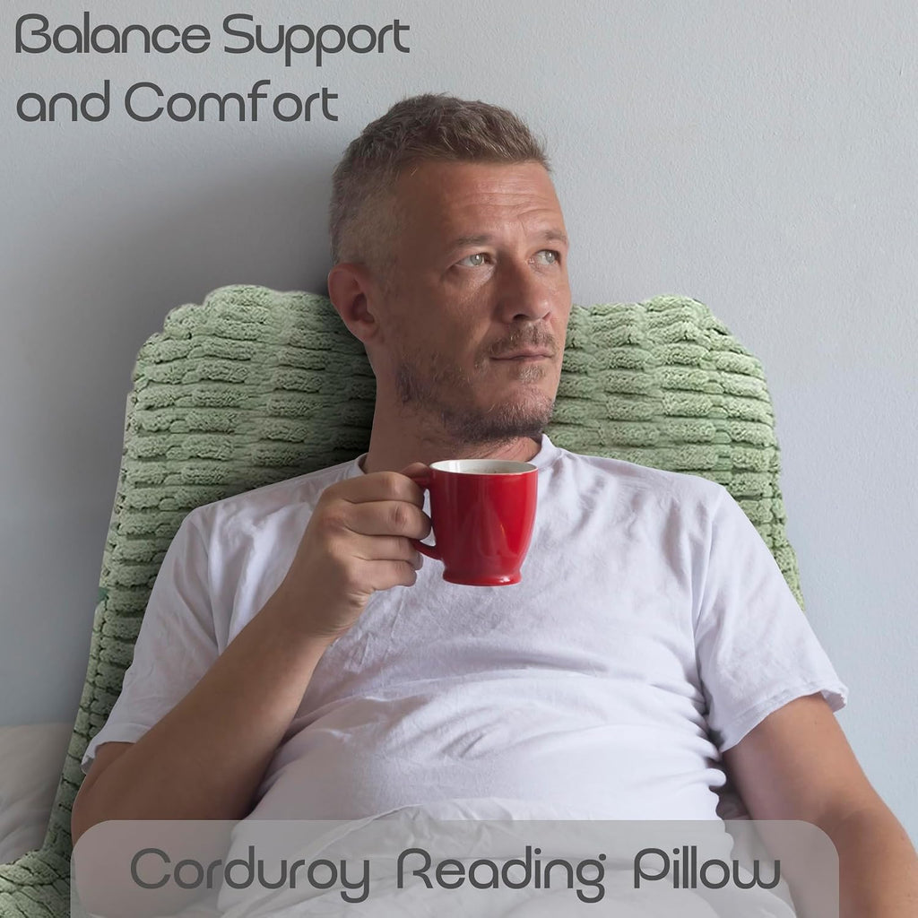 Reading Pillows for Sitting in Bed Adult, Back Rest Pillow for Sitting in Bed and Chair, Back Support Chair Pillow for Couch Support for…