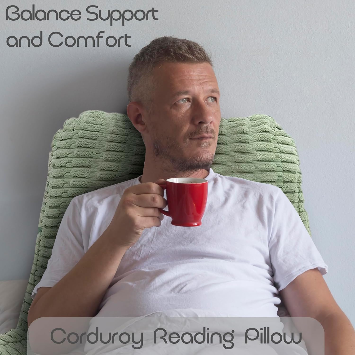 Reading Pillows for Sitting in Bed Adult, Back Rest Pillow for Sitting in Bed and Chair, Back Support Chair Pillow for Couch Support for…
