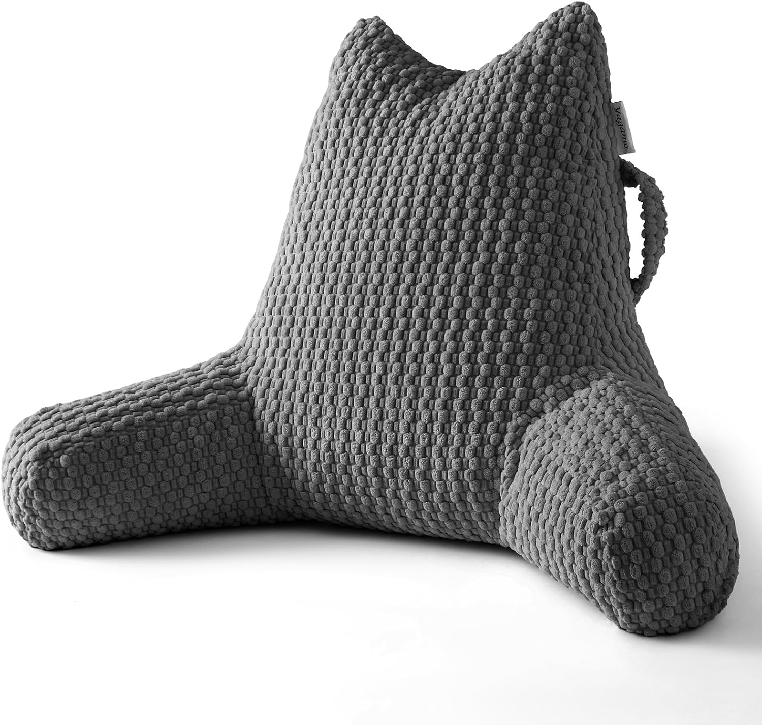 Yagamo Standard Reading Pillow for Bed Sitting Up, Backrest Pillow with Shredded Memory Foam Filling, Back Support Cushion, Bed Rest…