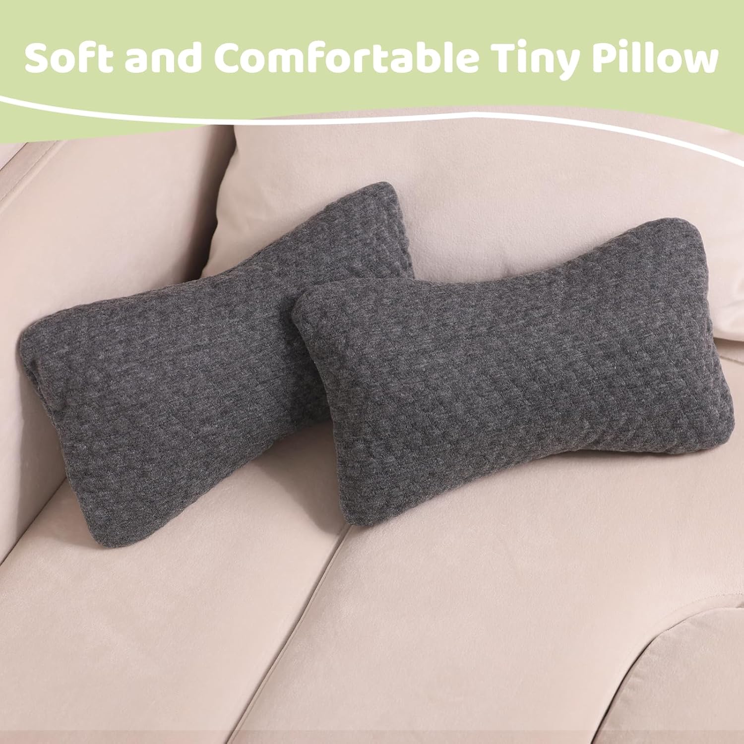 vocheer Small Pillows for Sleeping, 11"x 7" Mini Travel Pillow, Tiny Pillows for Neck, Wrist, Lumbar and Knee, Pets Pillow, Cotton…