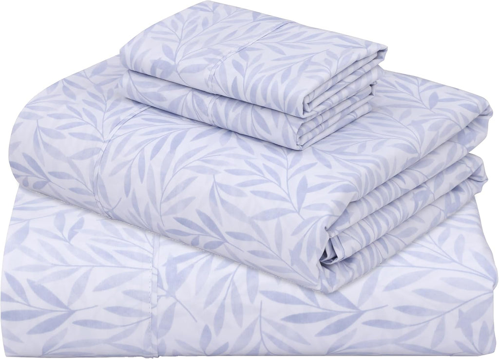 Zoyer 100% Cotton Sheets – Full Size Percale Bedding, Cooling & Breathable, Durable with a Crisp, Soft & Comfortable Feel, 16" Deep Pocket,…