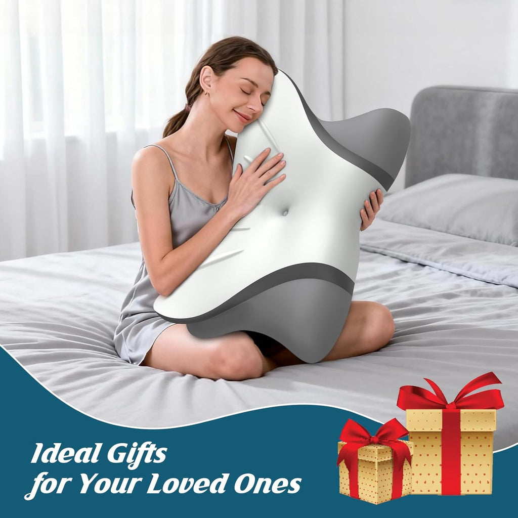 Hamyodo Cervical Neck Pillow for, Bed Pillows for Sleeping, Ergonomic Cooling Pillow, Orthopedic Contour Pillow for Side Back Stomach Slee…