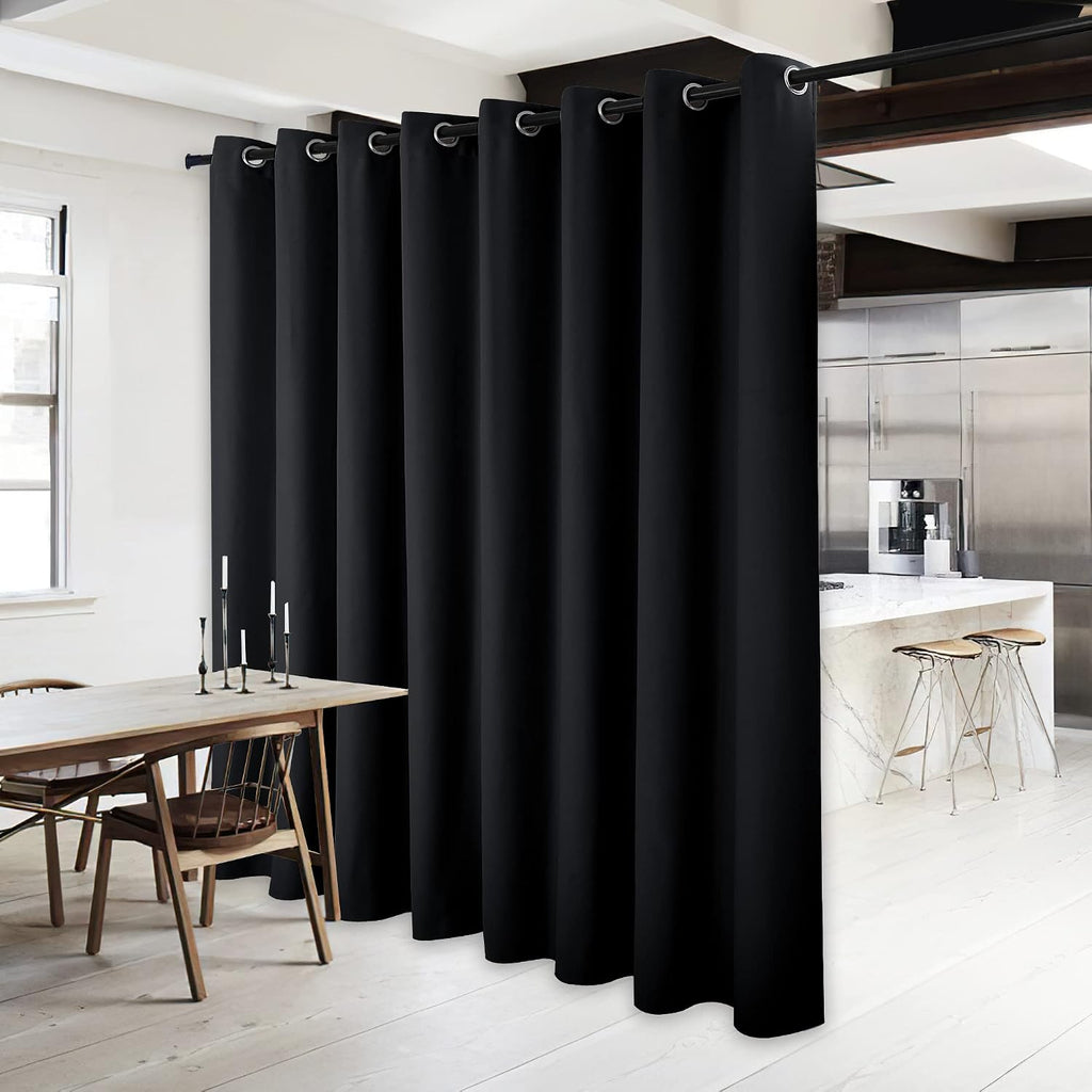 NICETOWN Room Separating Divider, Room Divider Curtain Screen Partition, Function Thermal Blackout Patio Door Panel, Sliding Door…