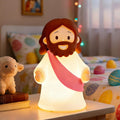 Jesus Night Light Rechargeable Bedside Night Light Dimmable Silicone LED Light Ideal for Religious Gatherings, Gifts for Sunday School…