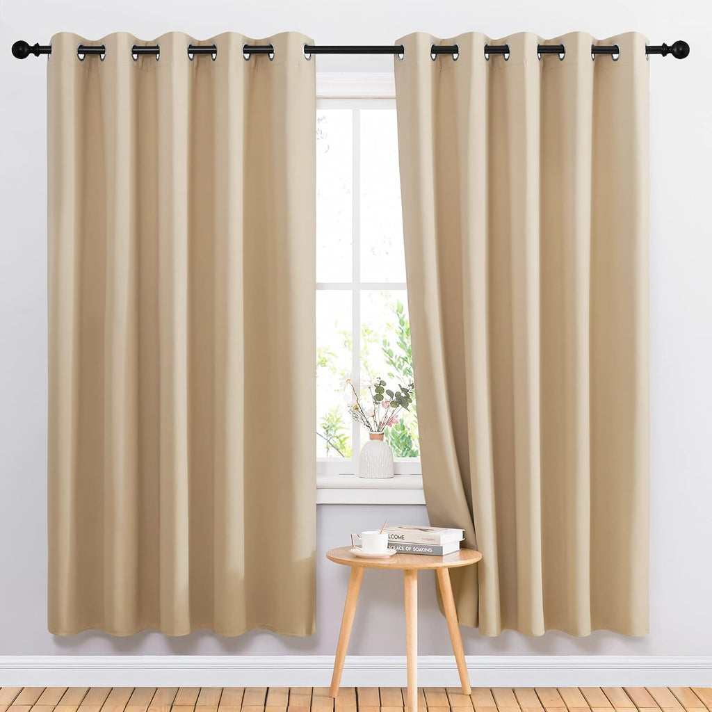 NICETOWN Blackout Draperies Curtains Panels - Window Treatment Thermal Insulated Solid Grommet Blackout Curtains/Panels/Drapes for…
