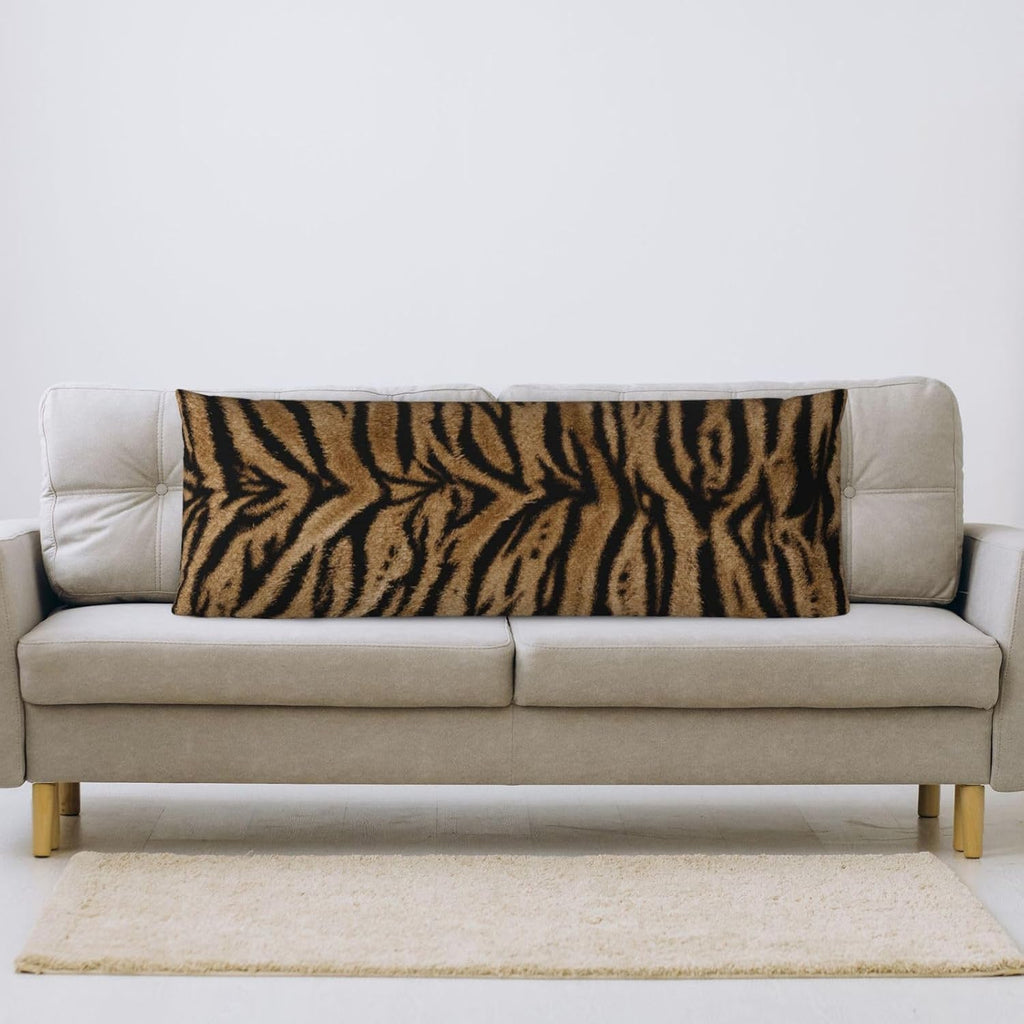Sovvin Animal Tiger Print Body Pillow Cover Long Pillow Case with Zipper Decorative Soft Cushion Bedding Pillowcase for Couch Bedroo…
