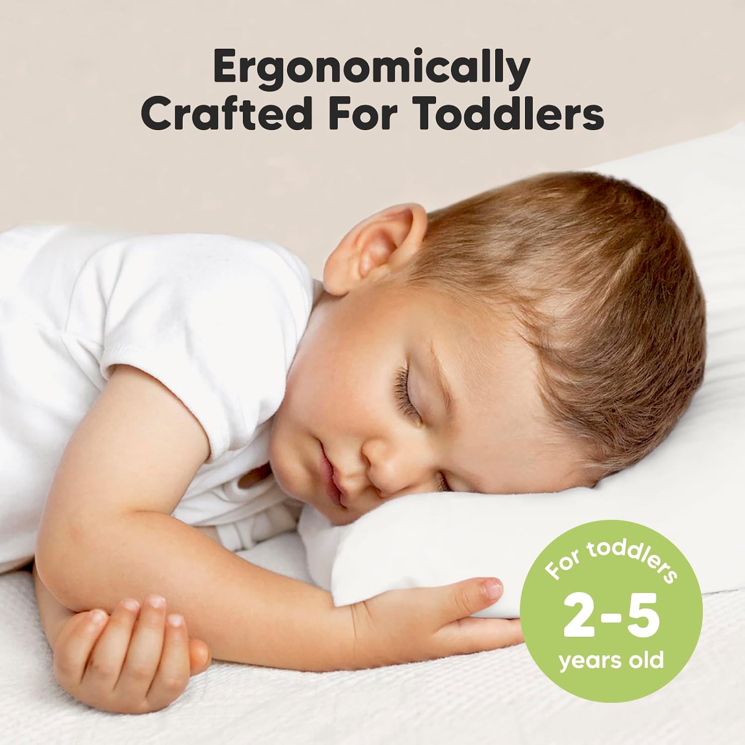KeaBabies Toddler Pillow with Pillowcase, Jumbo 14X20 - Soft Organic Cotton Toddler Pillows for Sleeping - Machine Washable - Perfect for…