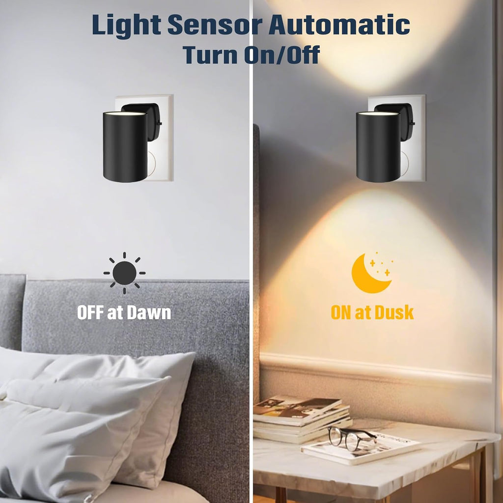 ETL Certified 5700K Night Light Plug in, Modern Night Lights Plug into Wall, Dusk to Dawn Sensor LED Nightlight, Cool White, Adjusted…