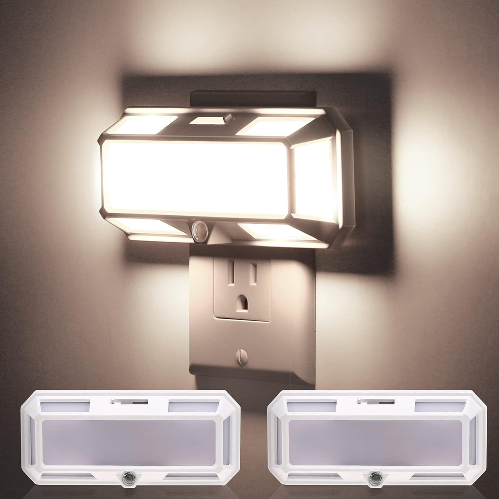 L LOHAS LED Super Bright Night Light, Night Lights Plug into Wall [2 Pack], 0-250LM LED Night Light with Light Sensor, 2W Dimmable…
