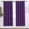 NICETOWN Blackout Window Curtain Short, 55W x 78L, Sold Individually, Royal Purple Color, Home Fashion Thermal Insulated Room Darkening…