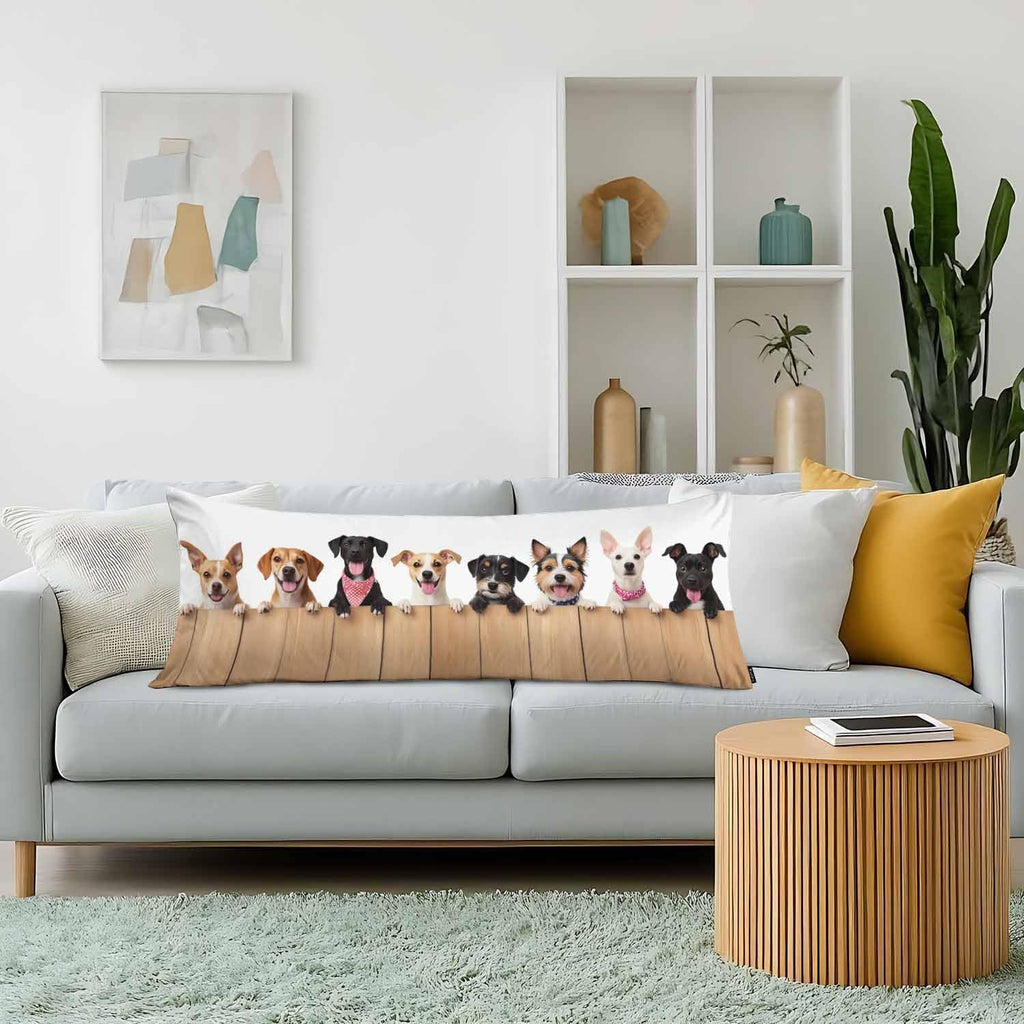 Dog Rectangle Body Pillow Covers Cute Puppy Dogs 20"X54" Couch Body Pillow Pillowcase Decorative Body Pillows Bed Pillow Cushion Covers…