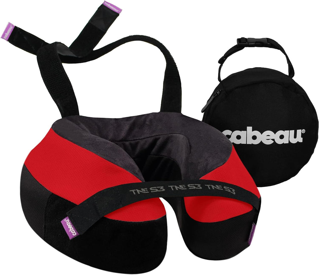 Cabeau Travel Neck Pillow for Airplanes – The Neck’s Evolution, TNE S3 – Supportive Memory Foam Design for Long Haul Flights – Attachable…