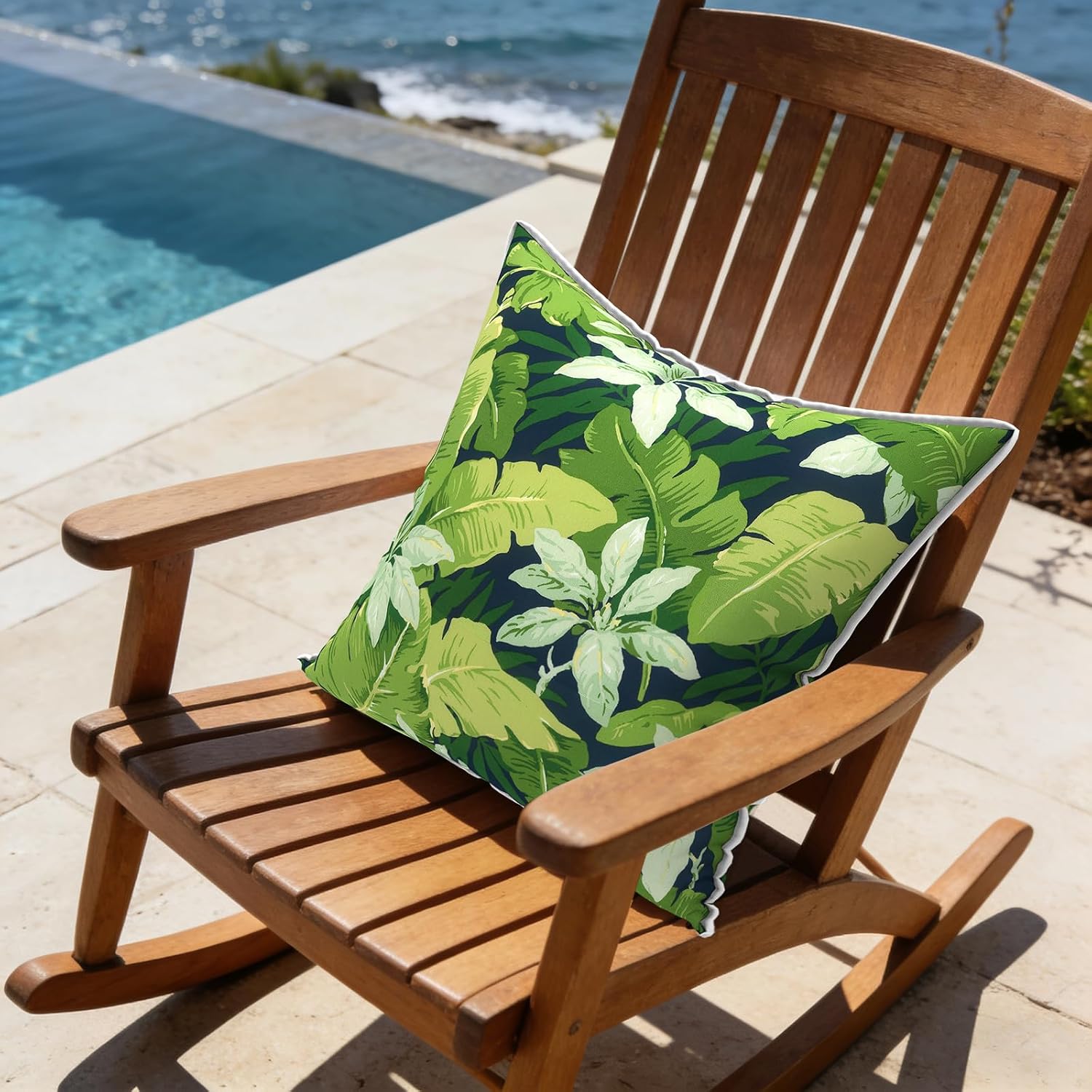 LVTXIII Set of 2 Patio Throw Pillows Covers Waterproof 20x20 Fade Resistant Outdoor Throw Pillow Case, Fluffy Decorative Garden Toss…