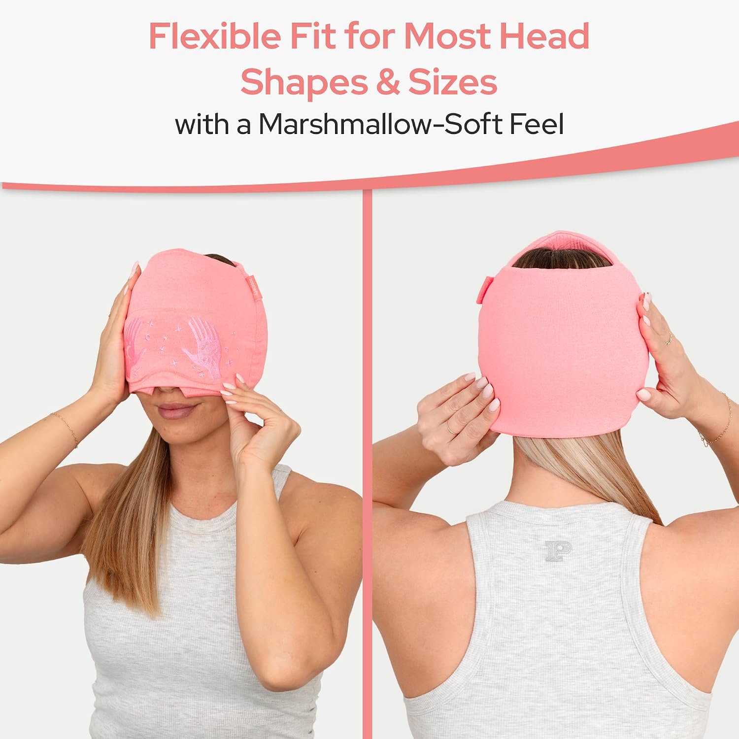 Soothefy Migraine Relief Cap with Slide-Up Eye Mask - Patent Pending - Headache Relief Hat for Hangover, Stress, Tension - Buttery Soft, Ma…