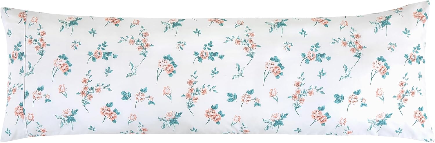 Elegantcomfort Elegant Comfort Ultra Soft 1-Piece Set Floral Print Pillowcases - 1500 Hotel Quality Microfiber, Soft and Smooth Hidden Zipp…