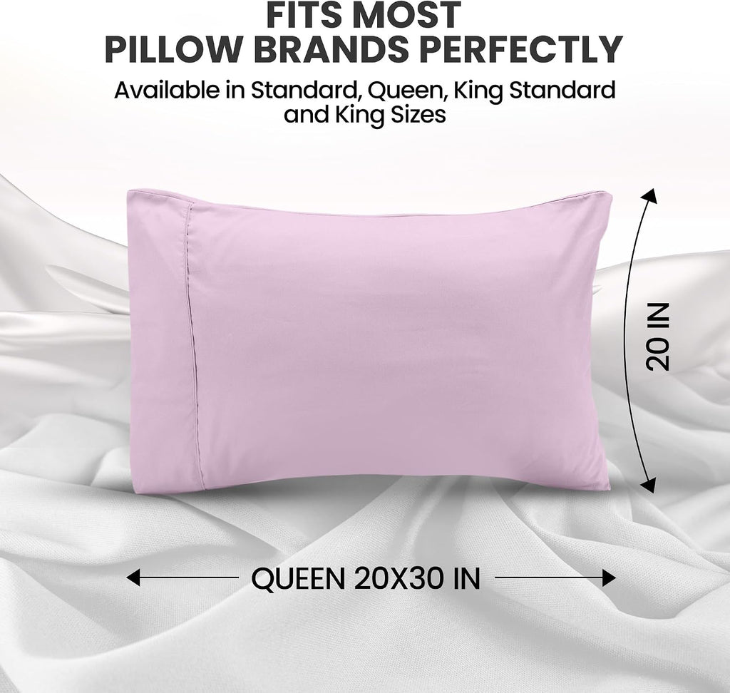 Utopiabedding Utopia Bedding Queen Pillow Cases - 2 Pack - Envelope Closure - Soft Brushed Microfiber Fabric - Shrinkage and Fade Resistant…