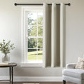 ChrisDowa Small Window Curtains 40 inches Long for Bedroom - Grommet Short Thermal Insulated Room Darkening Curtains for Kitchen (1 Panel,…