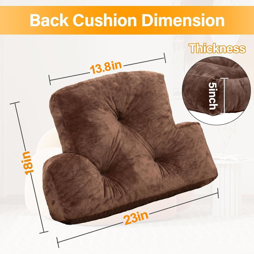 1 MIDDLE ONE Back Pillow for Chair, Memory Foam Lumbar Pillow for Back Support, Back Rest Cushion for Office, Sofa, Couch Sitting…