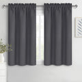 Dwcn Blackout Curtains for Bedroom 54 Inch Length 2 Panels Set, Solid Thermal Insulated Energy Saving Rod Pocket Window Treatment Curtains…