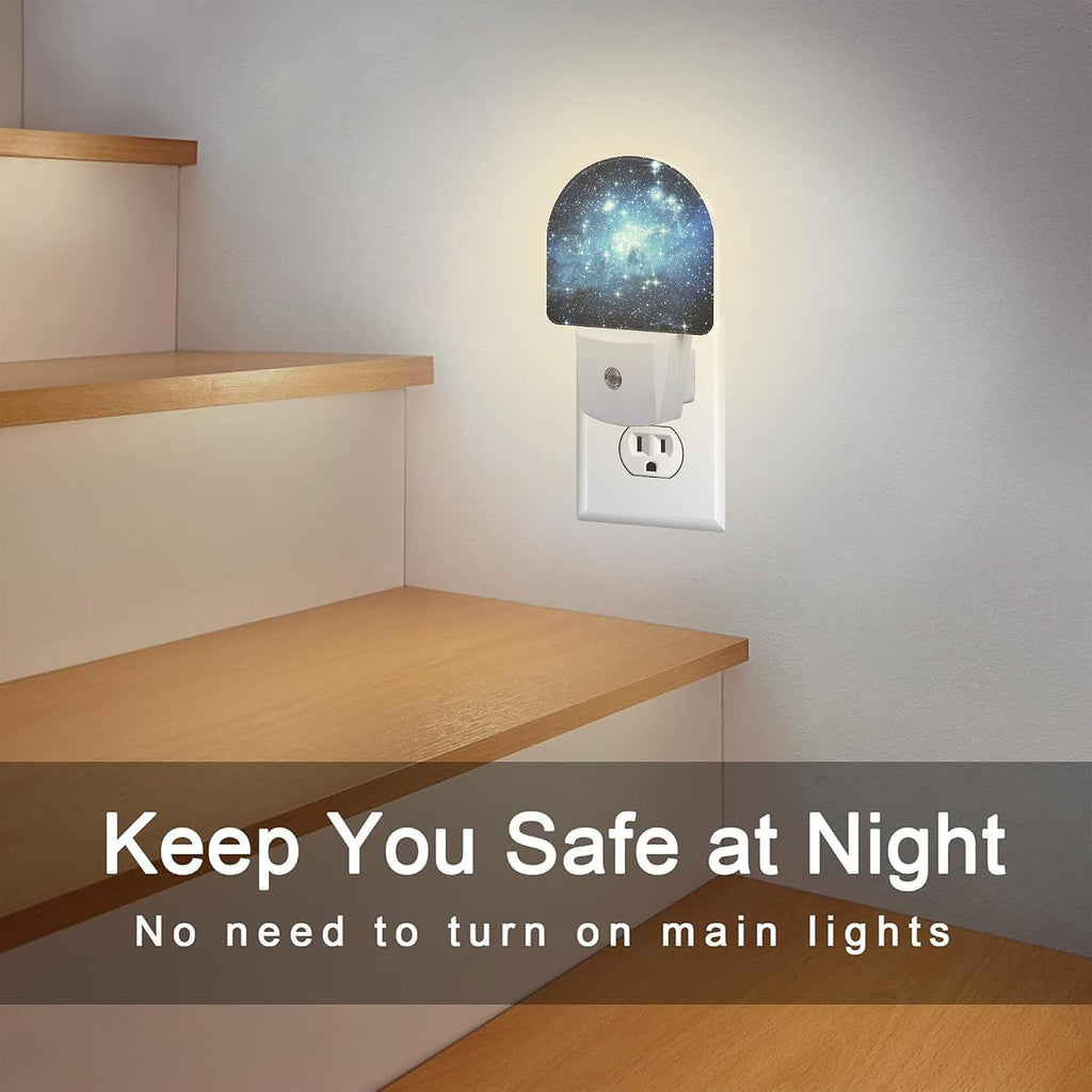 Galaxy Space with Stars Night Light, Deep Universe Nebula Dusk to Dawn Night Light Plug in,0.5w Energy Saving Sleep Friendly NightLight…