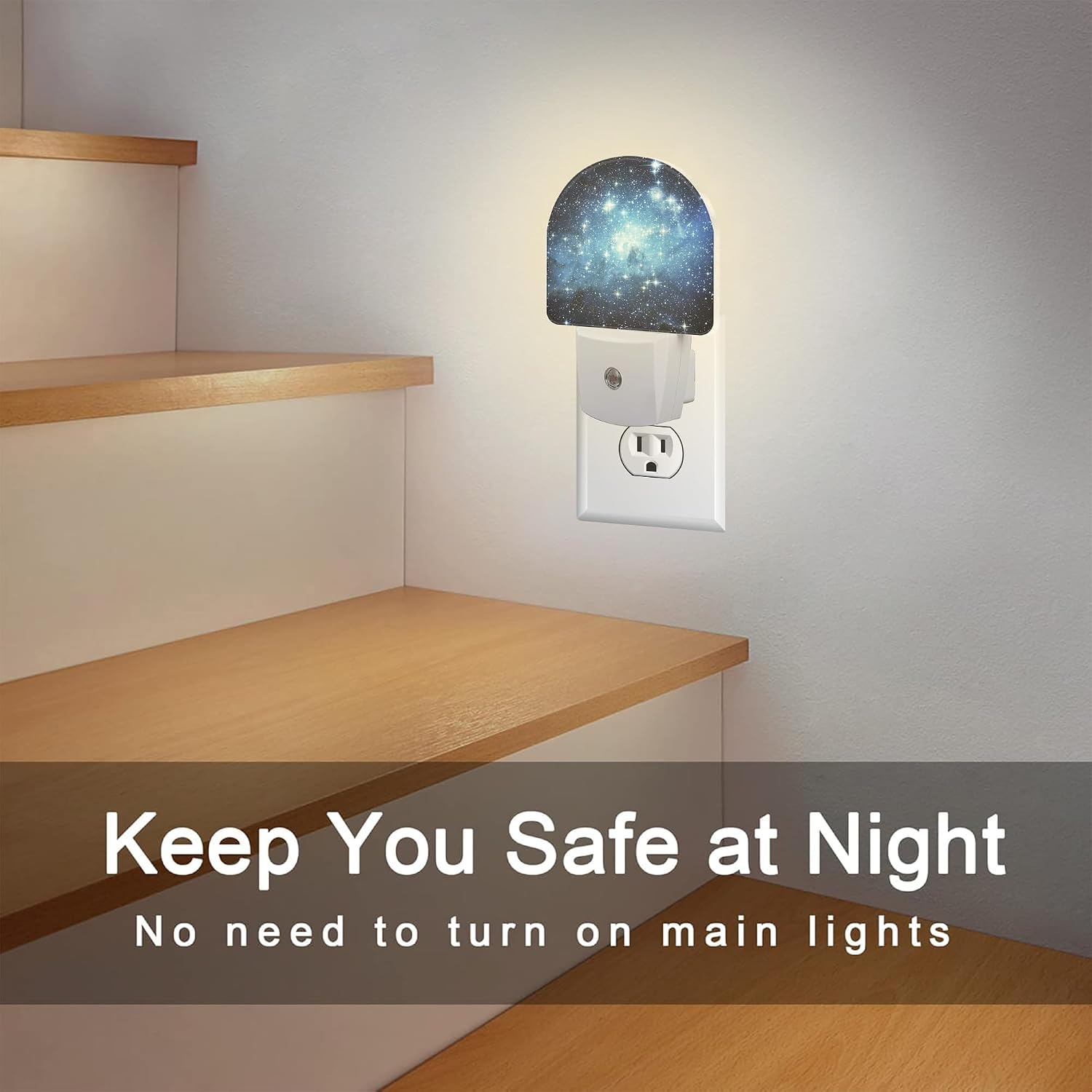 Galaxy Space with Stars Night Light, Deep Universe Nebula Dusk to Dawn Night Light Plug in,0.5w Energy Saving Sleep Friendly NightLight…
