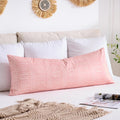 BONSTRAP Pink Boho Body Pillows Covers Decorative Long Lumbar Accent Throw Pillow Covers Large Queen 20x54 1 Piece for Bed Sleeping…
