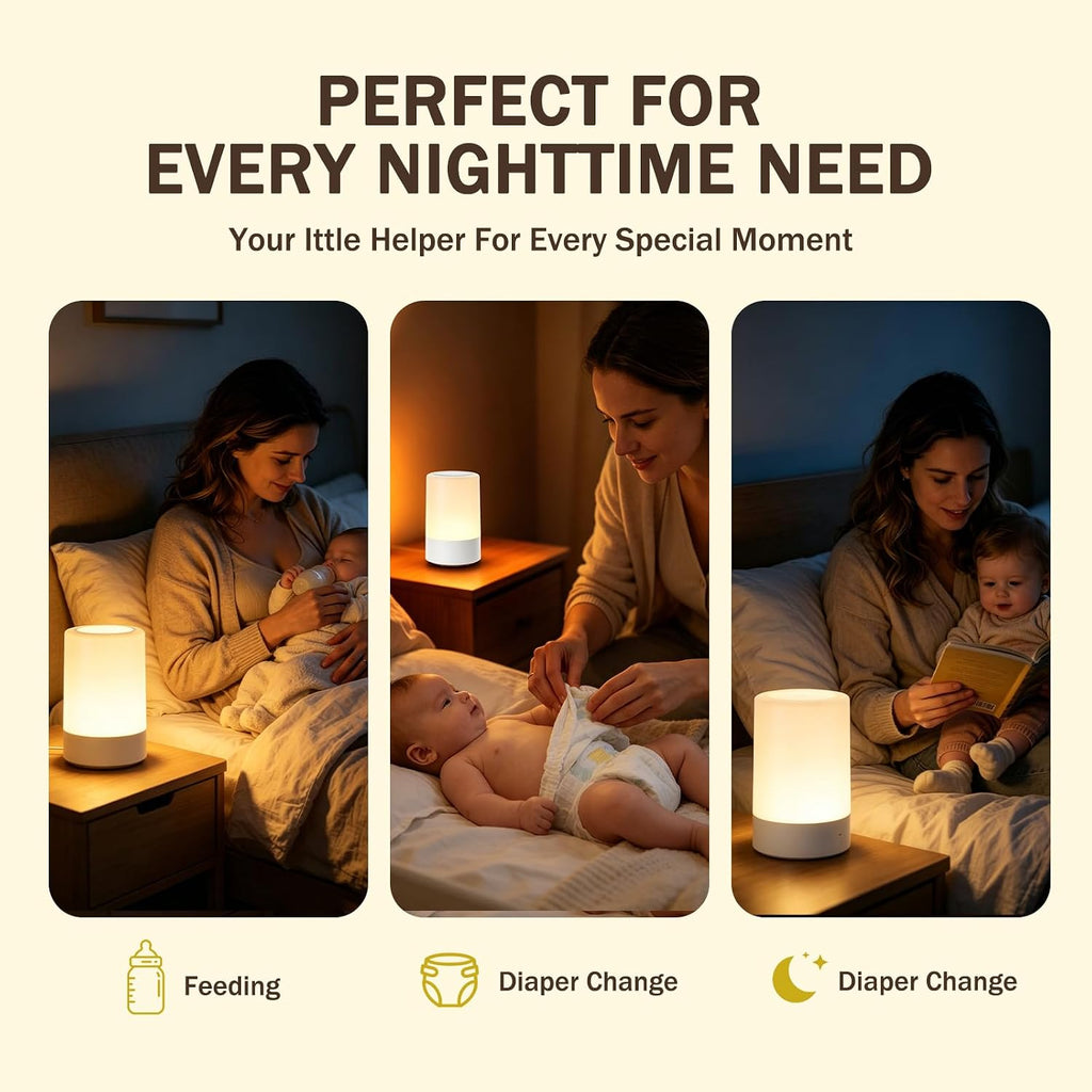 GKeni G Keni Nursery Night Light for Baby, Portable LED Touch Night Lamp for Kids and Adult, Breastfeeding,, USB Rechargeable Nur…