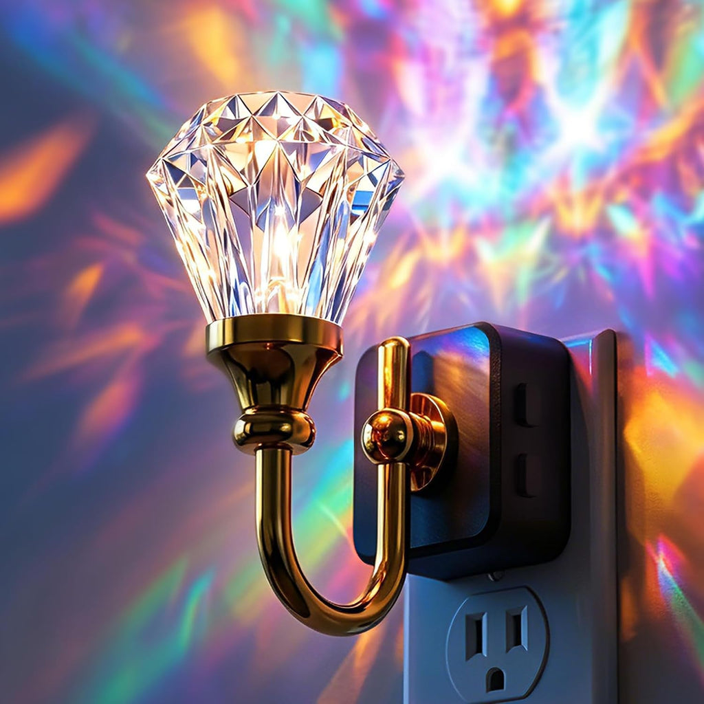 L LOHAS LED Night Lights Plug into Wall -10-Color Changing RGB Floral Night Lights with Auto Sensor, 3 Brightness Levels, Rotatable Plug…