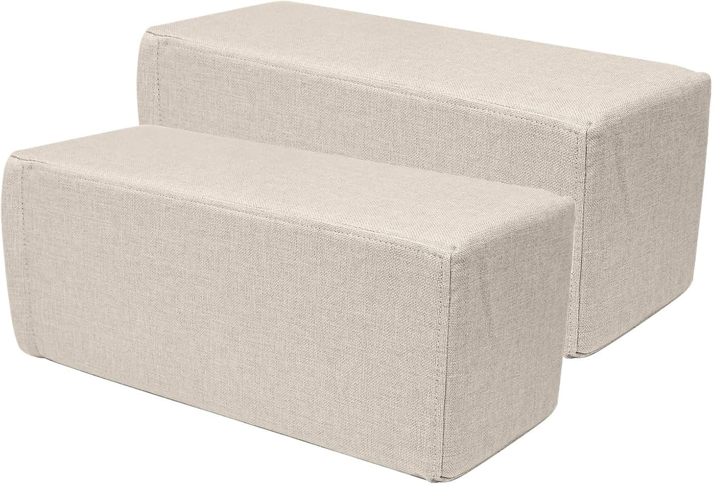 MMuteTouch 2 Pack Couch Arm Rest Pillow, 8''x8''x20'' Linen Cover, High Density Foam Armrest Cushion, Removable & Washable Elbow Support fo…