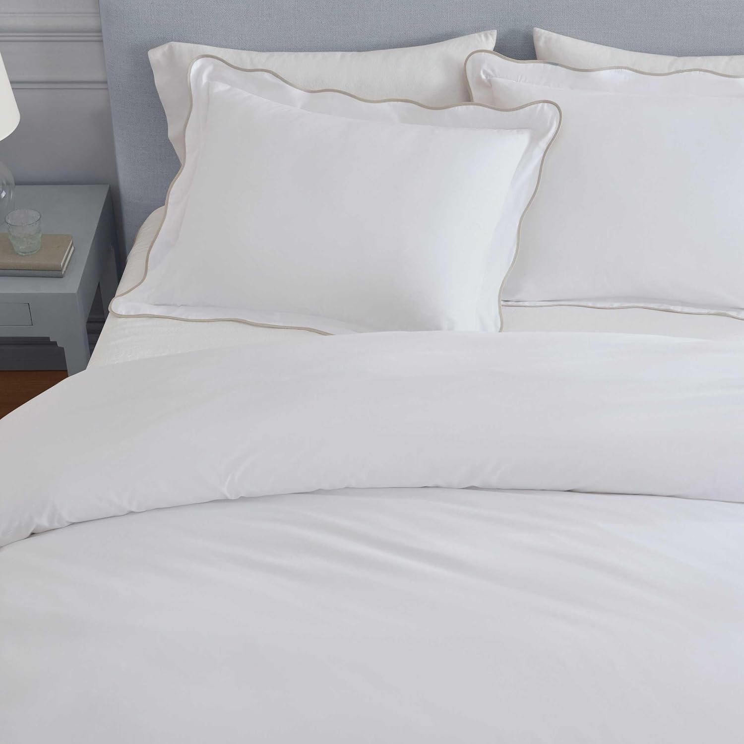 MarthaStewart Martha Stewart - King Duvet Cover Set, 100% Soft Cotton Bed Set with a Smooth Cotton Percale Reverse, 3 Piece Bedding with Ma…