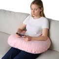 Reading Pillow for Gaming Reading Crochet, U Shaped Arm Support Pillow with Removable Cover Reducing Arching Neck for Adult Reading and…