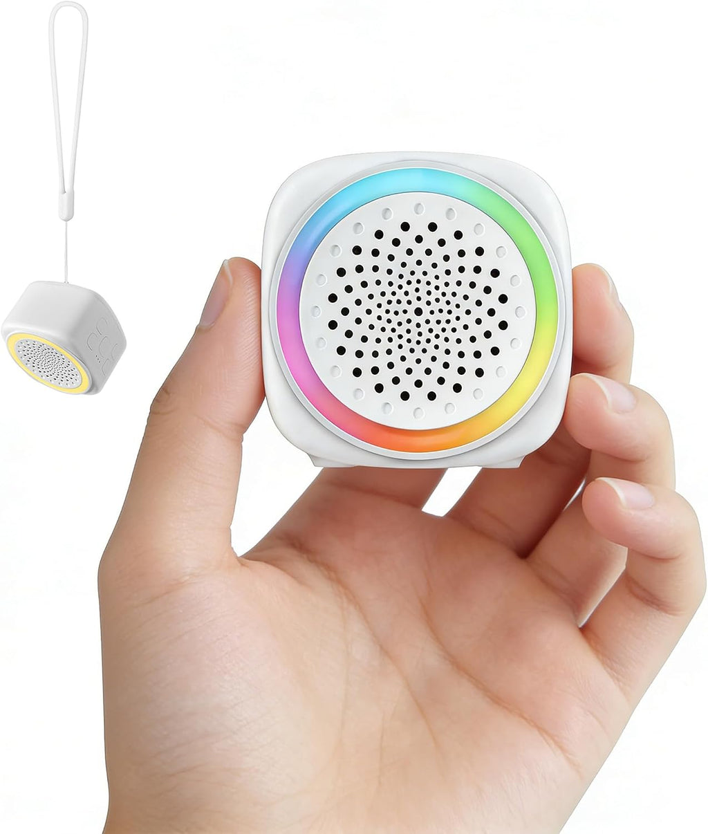 Quxanthyll Portable Sound Machine for Baby Sleep, 26 White Noise Sound Machine, 9 Color, Timer & Memory Function White Noise Sound M…