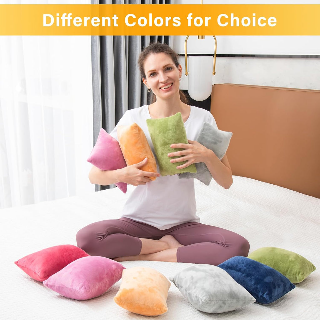 1 MIDDLE ONE 2 Pack Small Pillow, Memory Foam Mini Pillow 11 X 7 Inches for Travel, Sleeping, Nap and Neck, Knee, Lumbar Support, Tiny…
