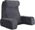 ENITYA 22" XL Back Pillow for Bed Sitting Up, Reading Pillow with Armrests & Big Pockets, Soft Back Support Chair, Ideal for Watching TV…