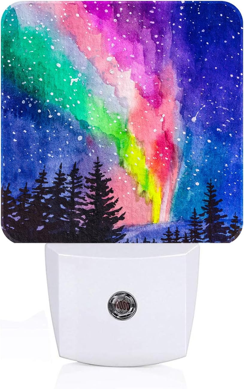 Northern Lights Night Light, Plug-in Nightlights Auto Sensor Night Lamp Dusk to Dawn Lamp Home Decor for Nursery Children Girls Boys