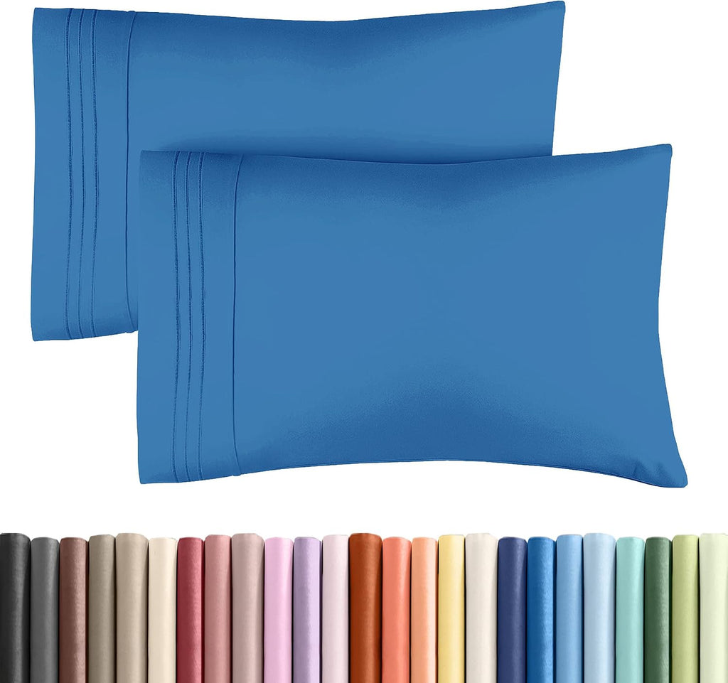 King Pillow Cases Set of 2 - Ultra Soft Hotel Quality Pillowcase Covers - Comfy, Cozy & Wrinkle Free - Shrinkage, Stain & Fade Resistant…