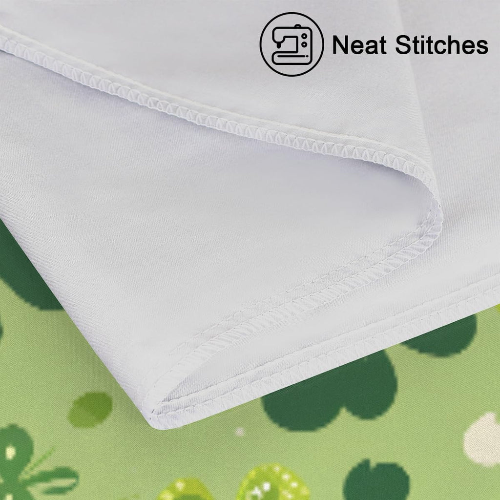 Green St. Patrick's Shamrock Satin Pillowcase for Hair and Skin Soft Silk Pillow Cases with Envelope Closure Cooling Pillow Case Slip…