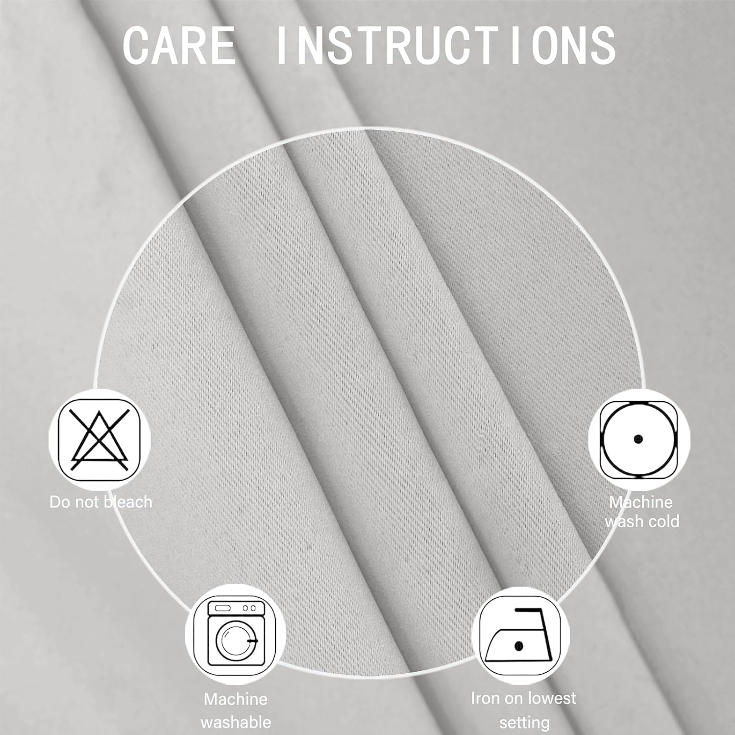 Lemomo Light Grey Blackout Curtains 42 x 54 Inch Length Set of 2 Panels Grommet Bedroom Curtains for Living Room 54 Inch Grey