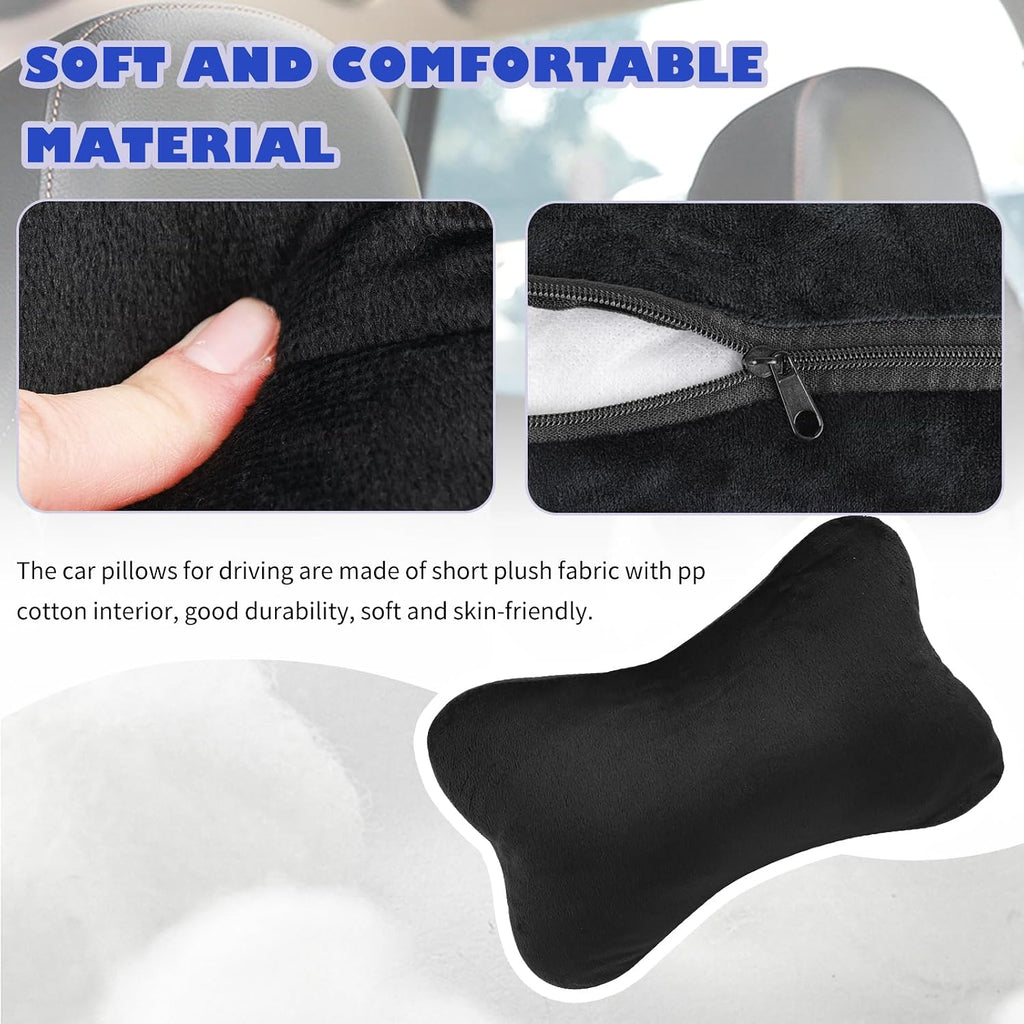 2PCS Car Headrest Pillow, Soft & Comfortable Car Neck Pillow for Driving Fatigue Relieve, All-Season Universal Cars Head Rest Pillows…