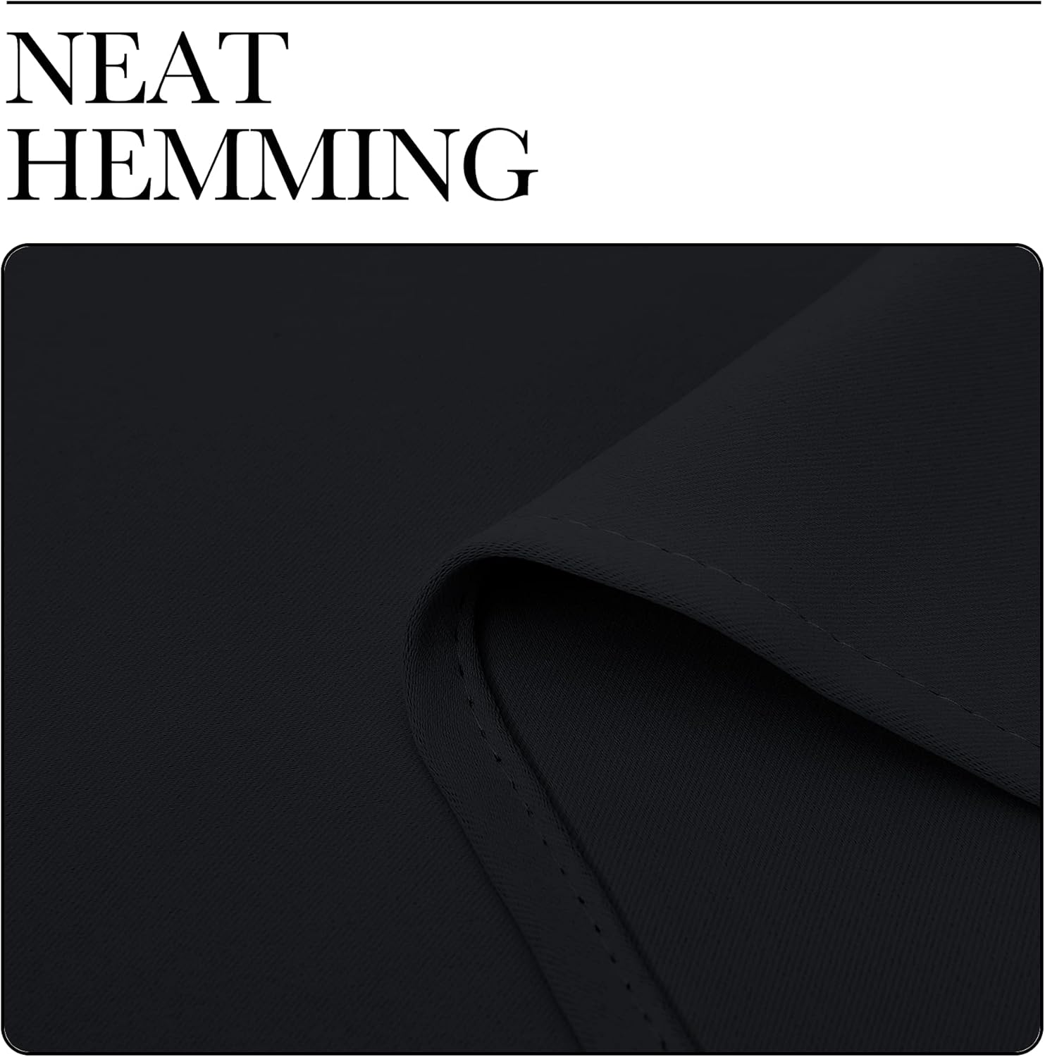 NICETOWN Bathroom Blackout Curtains and Drapes, Black Solid Thermal Insulated Grommet Blackout Drapery Panels for Window (2 Panels, 55…