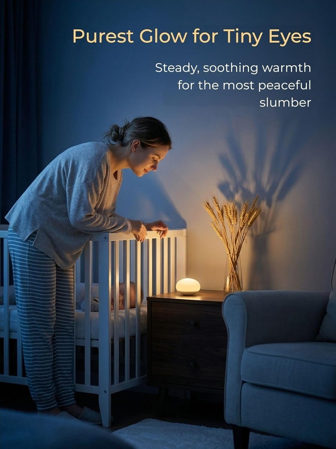 EASZZZ EASZZZ Baby Night Light, Nursery Night Lamp for Breastfeeding, Soft BPA Free Silicone Touch Night Lamp, Eye Caring, Easy Flip…