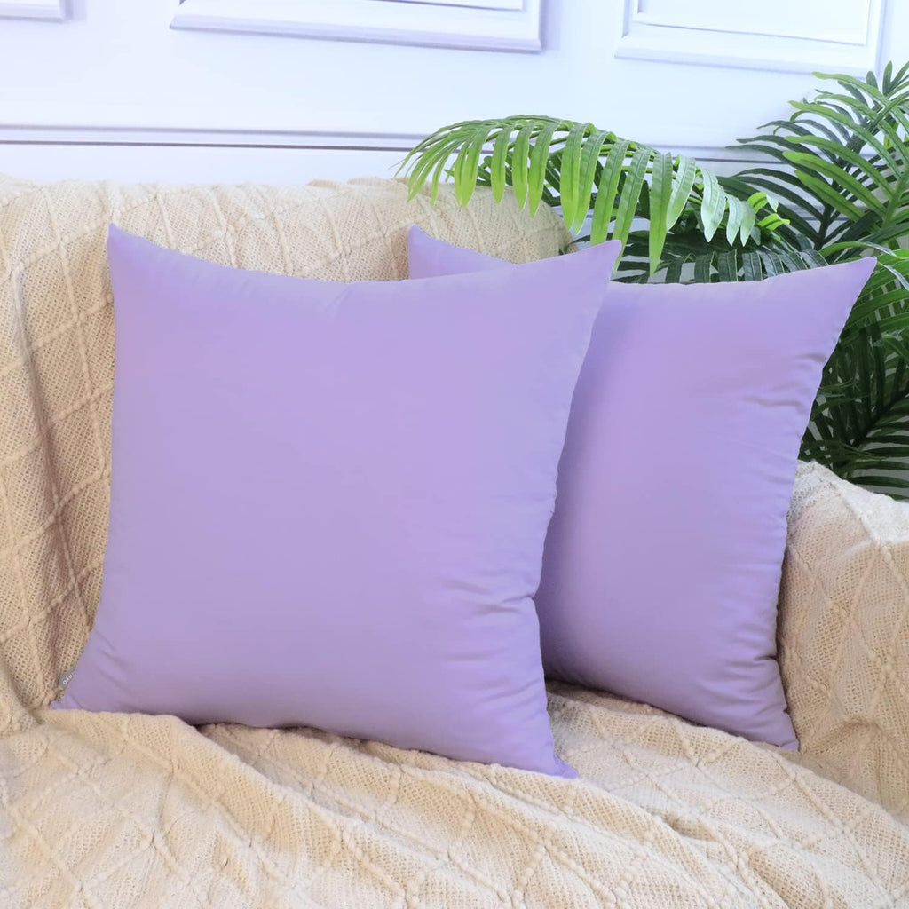 Thmyo 4-Pack 100% Cotton Comfortable Solid Decorative Throw Pillow Case, Thmyo Square Cushion Cover Pillowcase Sublimation Blank Pillow Cove…