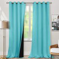BGment Aqua Blackout Curtains 95 Inches Long 2 Panels Set for Living Room, Thermal Insulated 100% Light Blocking Curtains & Drapes, Grommet…