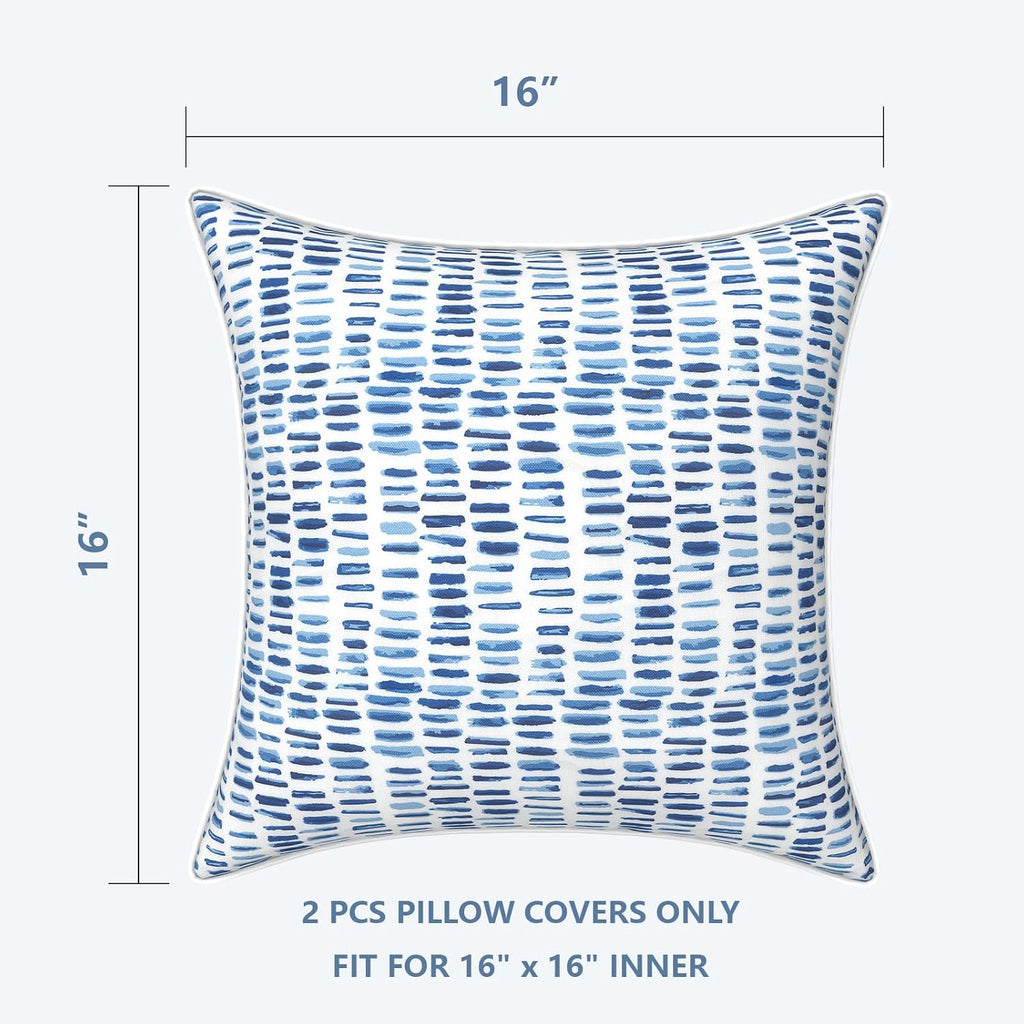 LVTXIII Outdoor Pillow Covers Set of 2, Patio Waterproof Throw Pillow Cases Fade Resistant Accent Pillow Covers for Spring Summer Garden…