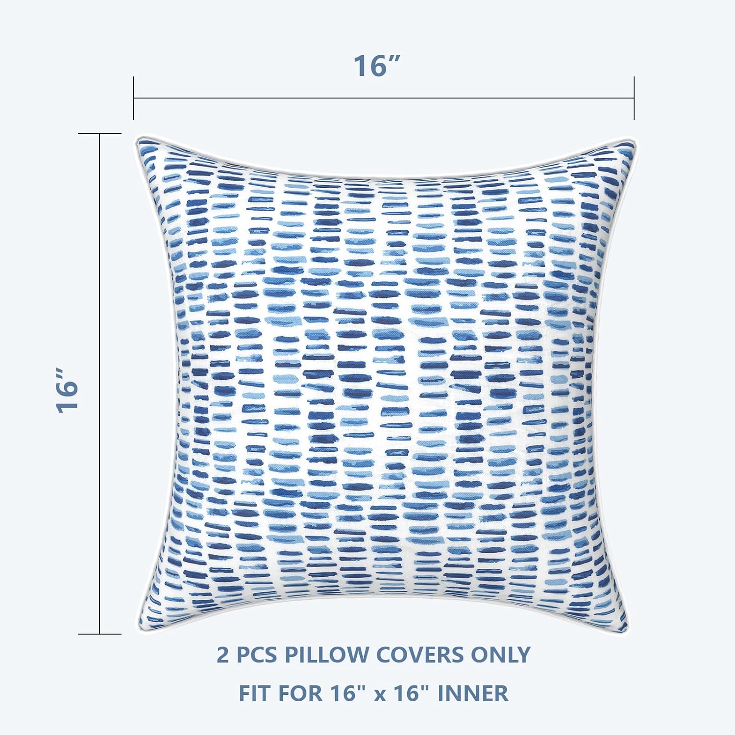 LVTXIII Outdoor Pillow Covers Set of 2, Patio Waterproof Throw Pillow Cases Fade Resistant Accent Pillow Covers for Spring Summer Garden…