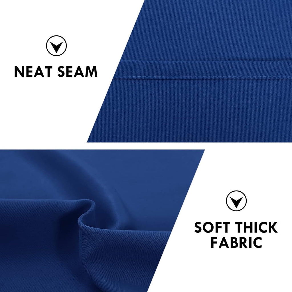 Dwcn Blackout Curtains Room Darkening Thermal Insulated Bedroom Curtains Window Curtain Panels, 38 x 54 inches Long, Set of 2 Classic Blue…