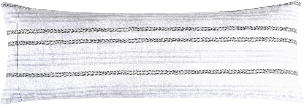 Elegantcomfort Elegant Comfort Ultra Soft 1-Piece Set Striped Print Pillowcases - 1500 Hotel Quality Microfiber, Soft and Smooth Hidden Zip…